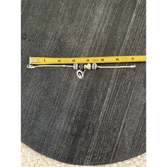 Green Bay Packers Jewelry Set Silver Tone Bracelet Logo Earrings Studs - Picture 3 of 3